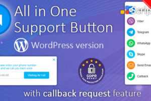 افزونه نمایش دکمه های تماس با ما All in One Support Button v1.8.7