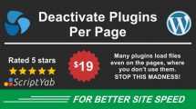 دانلود افزونه Deactivate Plugins Per Page