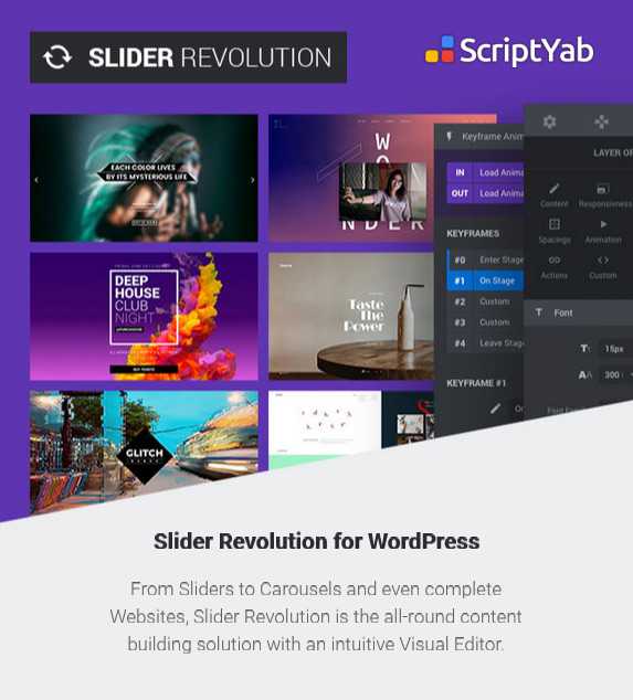 جدیدترین نسخه افزونه ایجاد اسلایدر Slider Revolution 