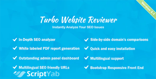 اسکریپت چک کننده سئو سایت Turbo Website Reviewer