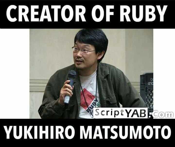 Yukihiro Matsumoto سازنده زبان برنامه نویسی روبی Ruby